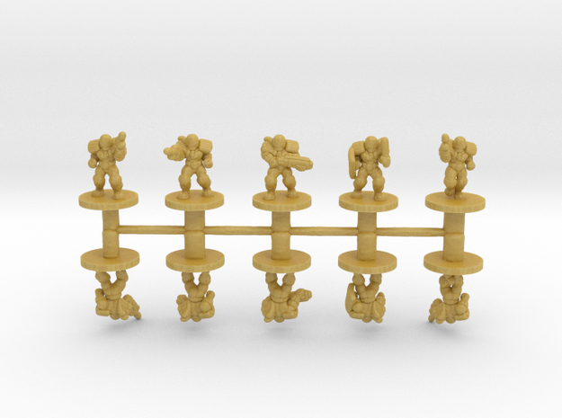 Judge Dredd Classic 6mm miniature models set epic in Tan Fine Detail Plastic