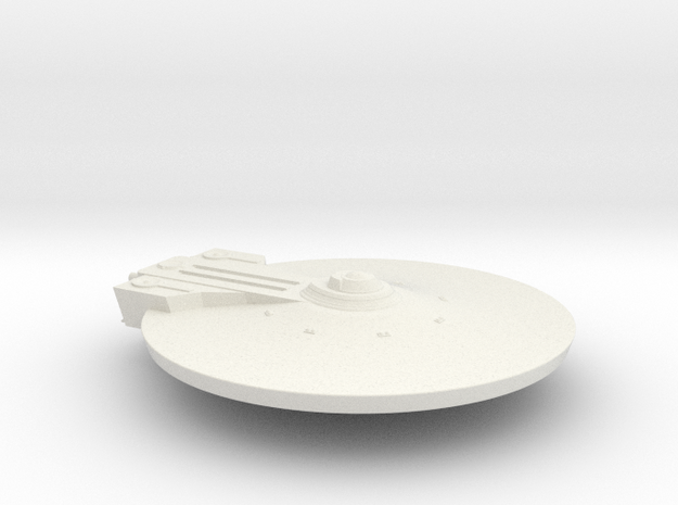 1/1000 USS Ares NCC-1650 (Refit) Bow in White Natural Versatile Plastic