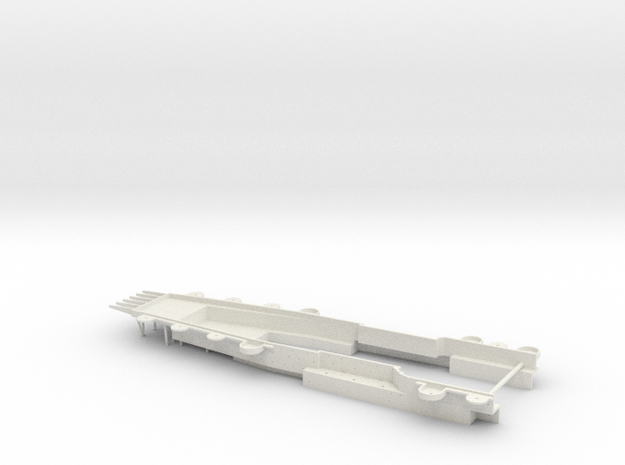 1/700 H Klasse Carrier Hangar Deck Rear in White Natural Versatile Plastic