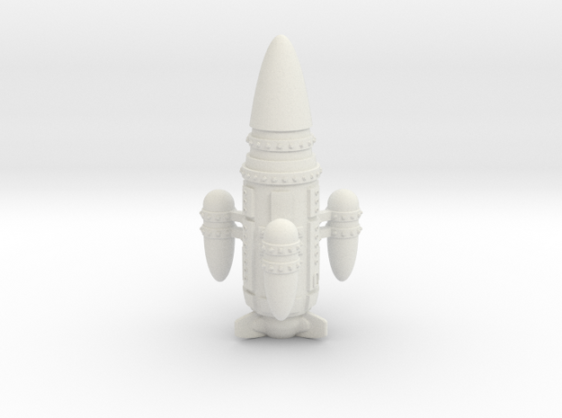 R-Rocket "Jupiter"-Class Medium in White Natural Versatile Plastic