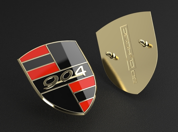 904_HOOD_EMBLEM in Natural Brass