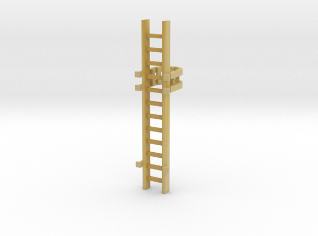 'N-Scale' - 10' Caged Ladder in Tan Fine Detail Plastic