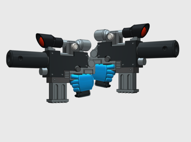 20x Standard M1 Operative Pistols (10 L&R)	 in Tan Fine Detail Plastic