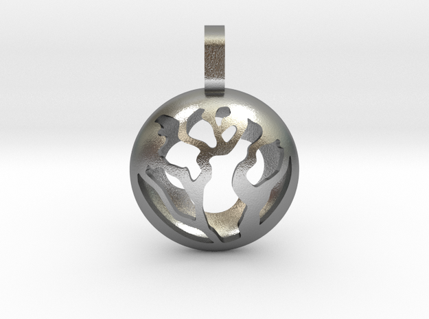 [TimelessSphere][Silver][LandScape] in Natural Silver