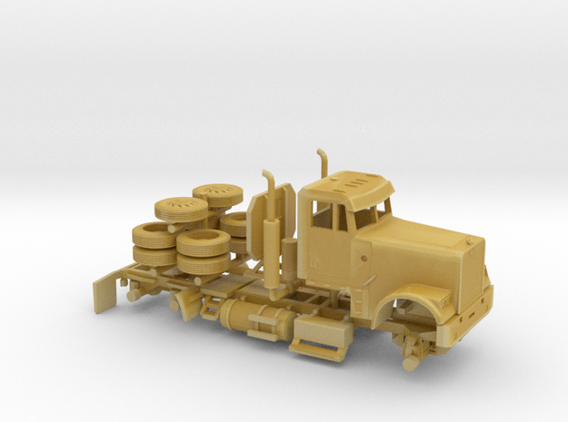 1/110 Freightliner Classic Day Cab Kit in Tan Fine Detail Plastic