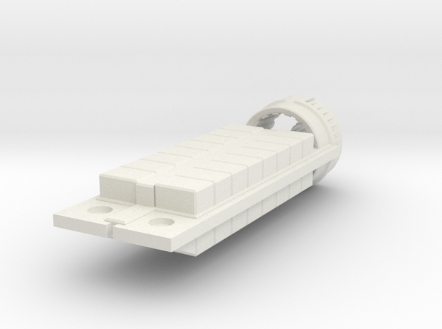 Zyphon Box Class Freighter in White Natural Versatile Plastic