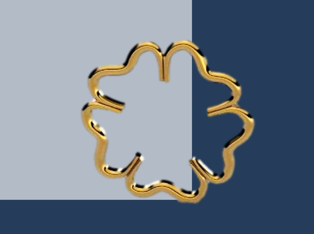 Poppy pendant in 14K Yellow Gold