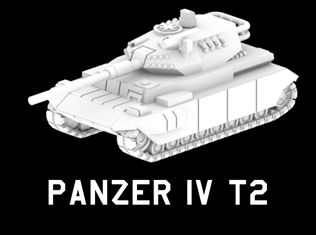 Panzer IV T2 in White Natural Versatile Plastic: 1:220 - Z