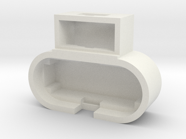TOTO Flush Button Housing in White Natural Versatile Plastic