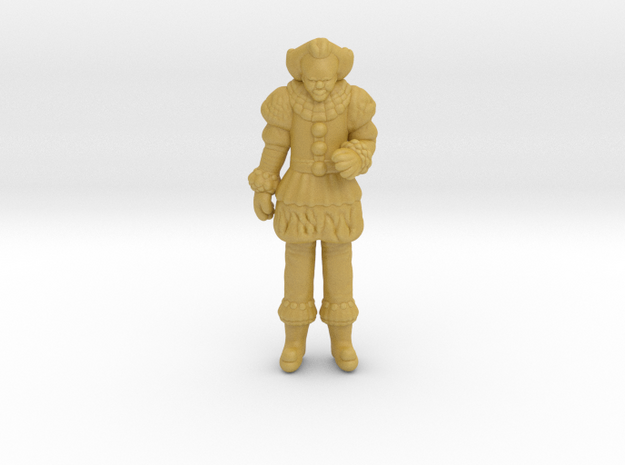 Pennywise 2019 HO scale 20mm miniature model clown in Tan Fine Detail Plastic