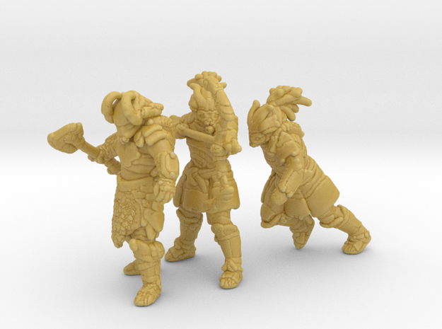 Medieval Predators 15mm set miniature models scifi in Tan Fine Detail Plastic