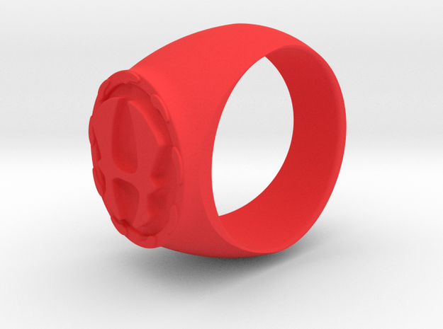 Hercules Ring - Custom in Red Processed Versatile Plastic