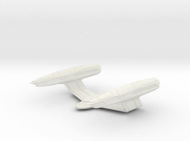 1/1400 Excelsior II Class Nacelles Front in White Natural Versatile Plastic
