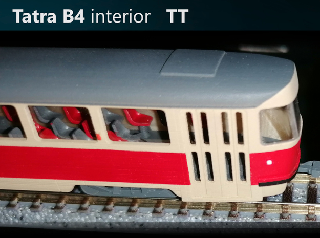 Tatra B4 TT [interior] in Tan Fine Detail Plastic
