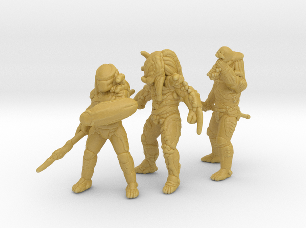 Primal Predators 15mm set miniature models scifi in Tan Fine Detail Plastic