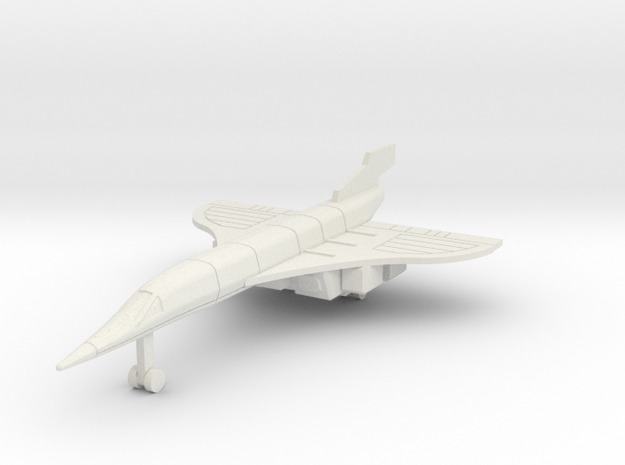 Silver Jet2 in White Natural Versatile Plastic