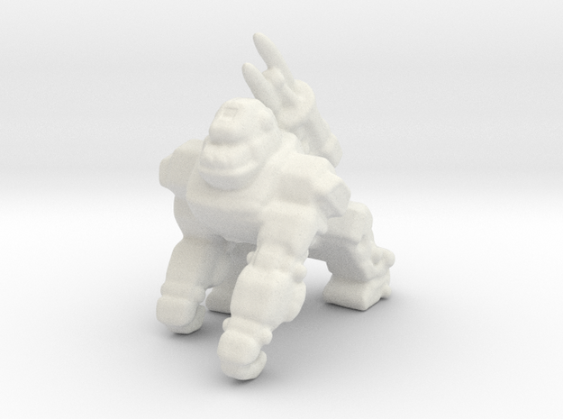 Iron Kong epic miniature model infantry mechanicus in White Natural Versatile Plastic