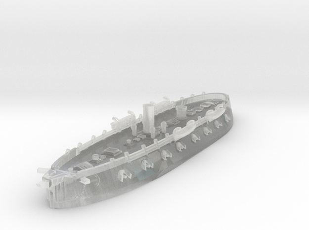 1/1250 USS New Ironsides in Clear Ultra Fine Detail Plastic