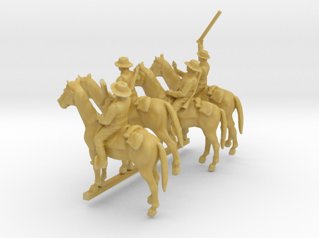 CONFEDERATE CALVARY 1 in Tan Fine Detail Plastic