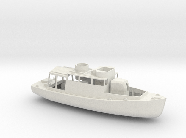 1/56 Scale 11-metre French Vedettes Boat in White Natural Versatile Plastic