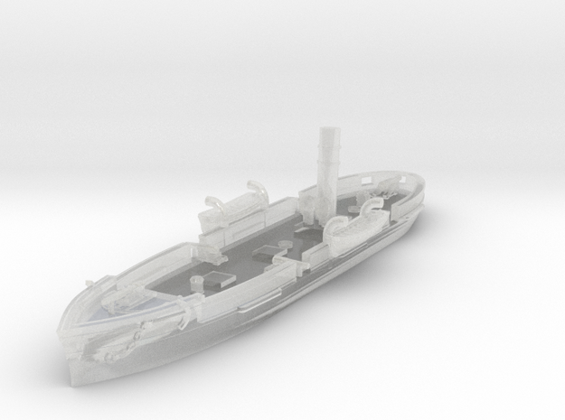 1/1200 USS New London in Clear Ultra Fine Detail Plastic
