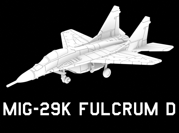MiG-29K Fulcrum D (Clean) in White Natural Versatile Plastic: 1:220 - Z