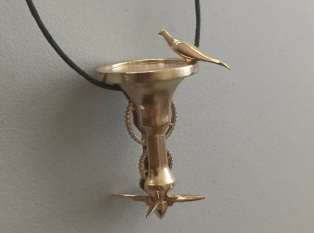 Skybath pendant in Natural Brass