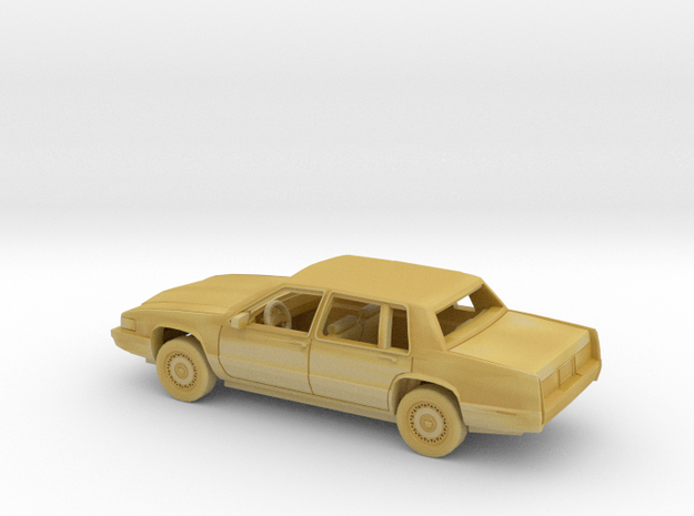 1/160 1989-92 Cadillac DeVille Sedan Kit in Tan Fine Detail Plastic