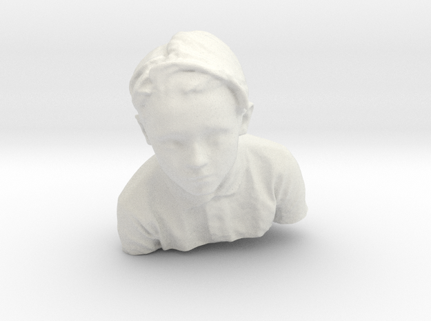 Dimensional Self Portrait
 in White Natural Versatile Plastic
