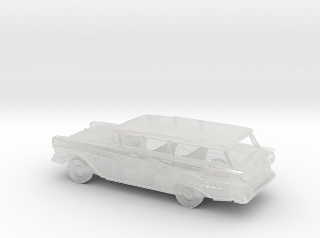 1/87 1957 Ford Custom Station Wagon Kit in Clear Ultra Fine Detail Plastic