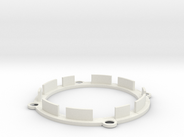 11. Ring Cap-E in White Natural Versatile Plastic