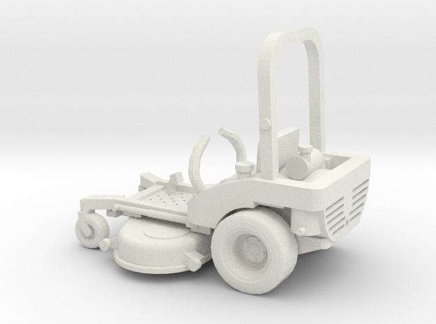 1/64 John Deer Zero Turn Lawnmower in White Natural Versatile Plastic
