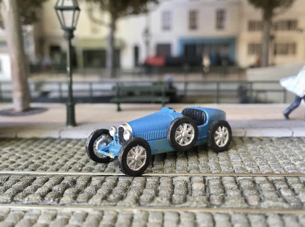 1:87 - Bugatti 35 1925 in Tan Fine Detail Plastic