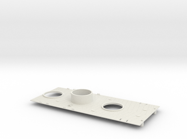 1/350 Tillman IV-2 Upper Deck Rear in White Natural Versatile Plastic