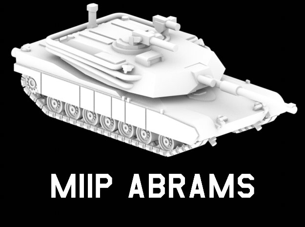 M1IP Abrams in White Natural Versatile Plastic: 1:220 - Z