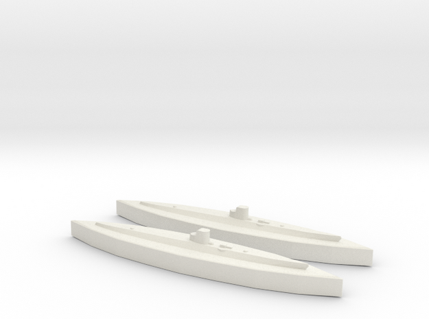 U-25 (Type IA) 1:1800 x2 in White Natural Versatile Plastic