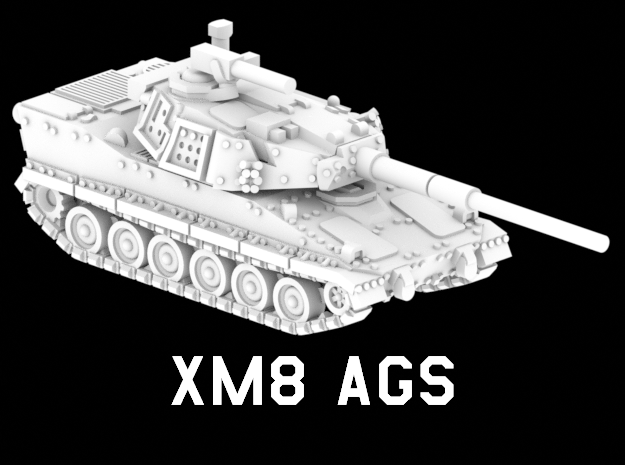 XM8 AGS (Level I Armor) in White Natural Versatile Plastic: 1:220 - Z