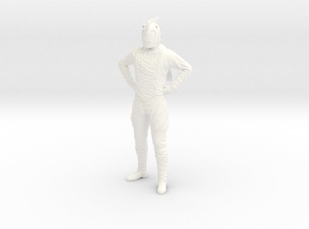 Rocketeer - Rocketeer Standing Helmet in White Processed Versatile Plastic