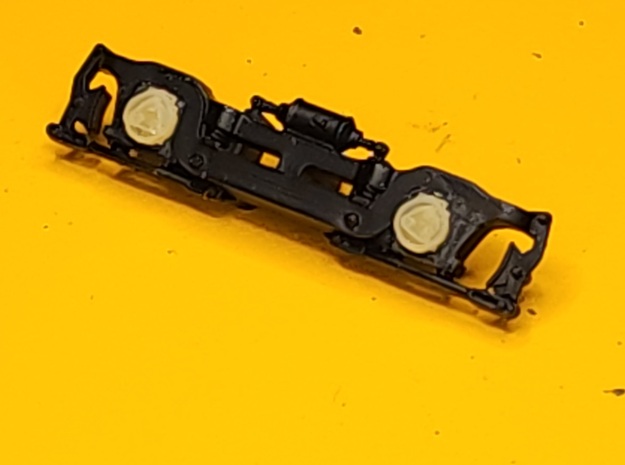 Roller Bearing Conversion for Athearn Switchers in Tan Fine Detail Plastic
