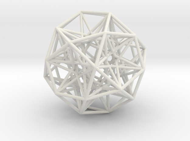 Sphere Small in White Natural Versatile Plastic