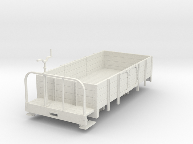 Oe open wagon with brake platform in White Natural Versatile Plastic