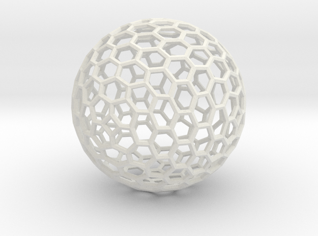 Sphere194 in White Natural Versatile Plastic