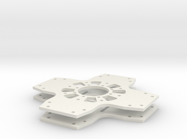 Innerbreed IX4 Quadcopter Body Plates in White Natural Versatile Plastic