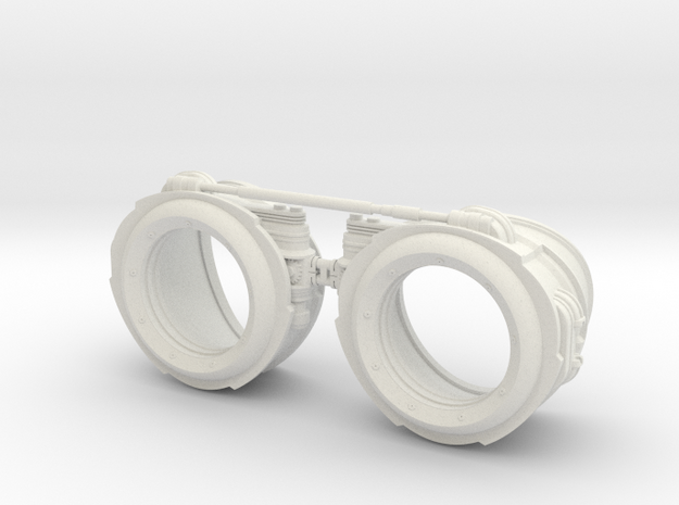 Steampunk Goggles in White Natural Versatile Plastic