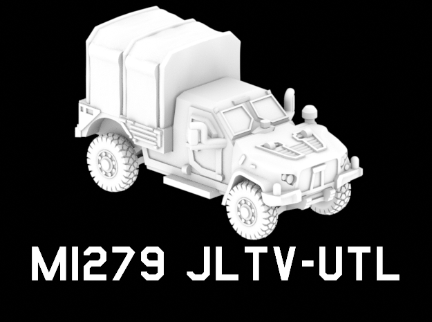 M1279 JLTV-UTL (with Troop Seat Kit) in White Natural Versatile Plastic: 1:220 - Z