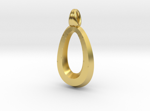 Egg-shaped in Polished Brass