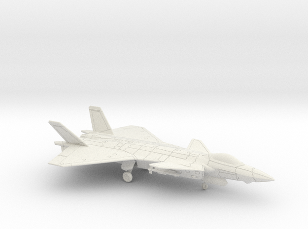 J-20A Mighty Dragon (Loaded) in White Natural Versatile Plastic: 1:200