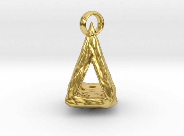 Triangle 909 in Polished Brass: Small