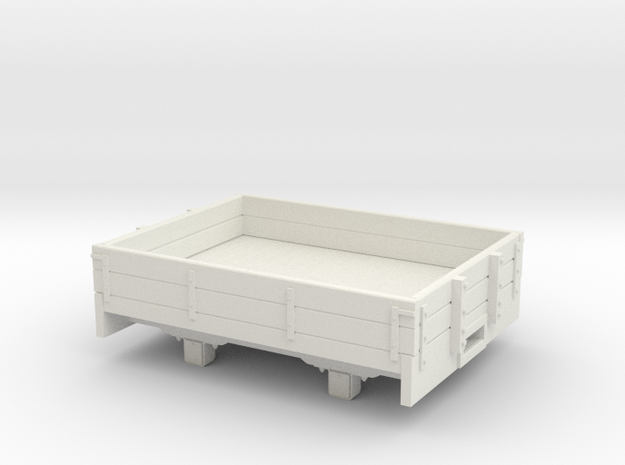 O9/On18 2 plank wagon ( kadee)  in White Natural Versatile Plastic
