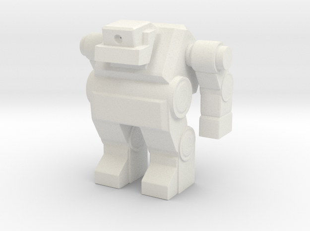 Robot 0033 Cyclops Bot v1 in White Natural Versatile Plastic